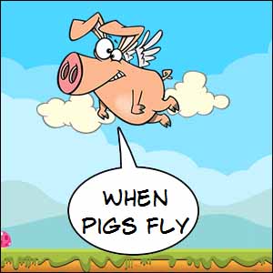 pigs might fly